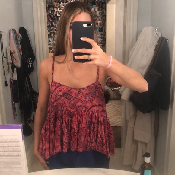 Paisley pink tank top so cute urban renewal - Picture 1 of 1